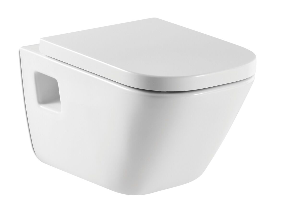 reece Roca The Gap Wall Hung Pan Soft Close Quick Release Seat MK2 White/Chrome (4 Star)