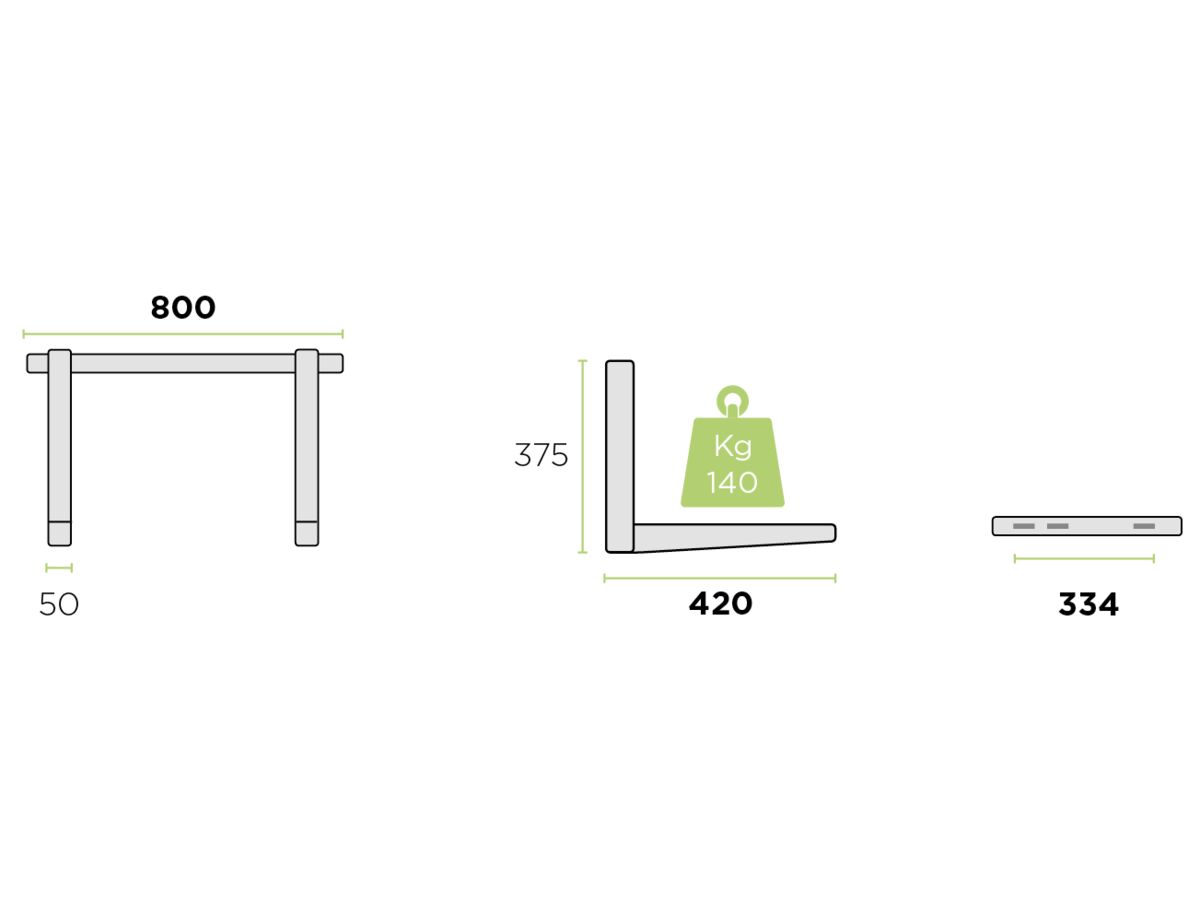 Reece Rodigas Air Conditioner Wall Bracket 140Kg 420mm