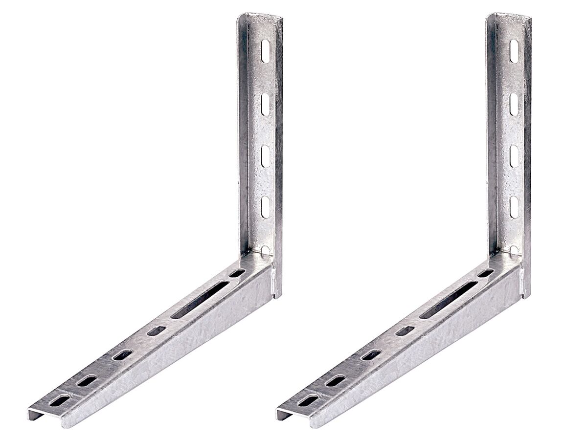 reece Rodigas Air Conditioner Wall Bracket Galvanised 140Kg 520mm