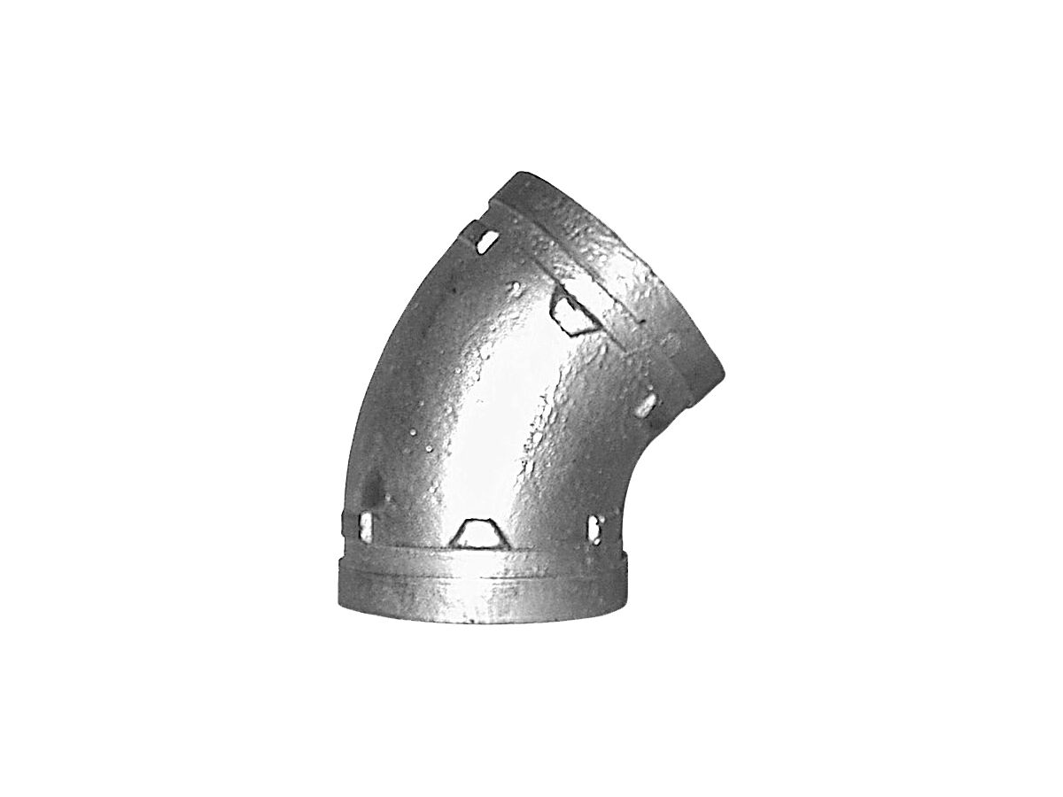 reece Roll Groove Elbow (Galvanized) 32mm x 45 Degree