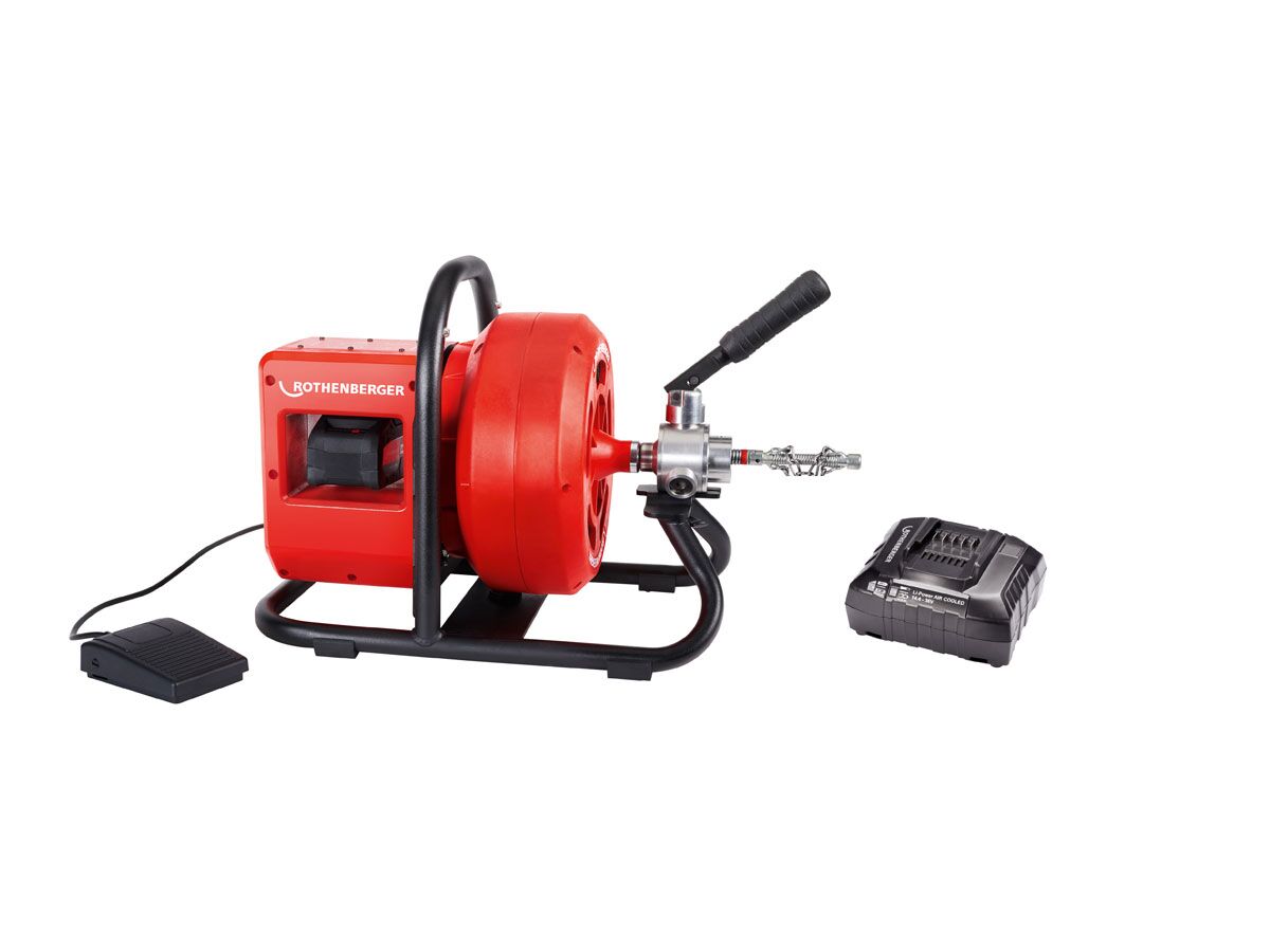Reece Rothenberger Battery Rodrum CL Drain Cleaner Set