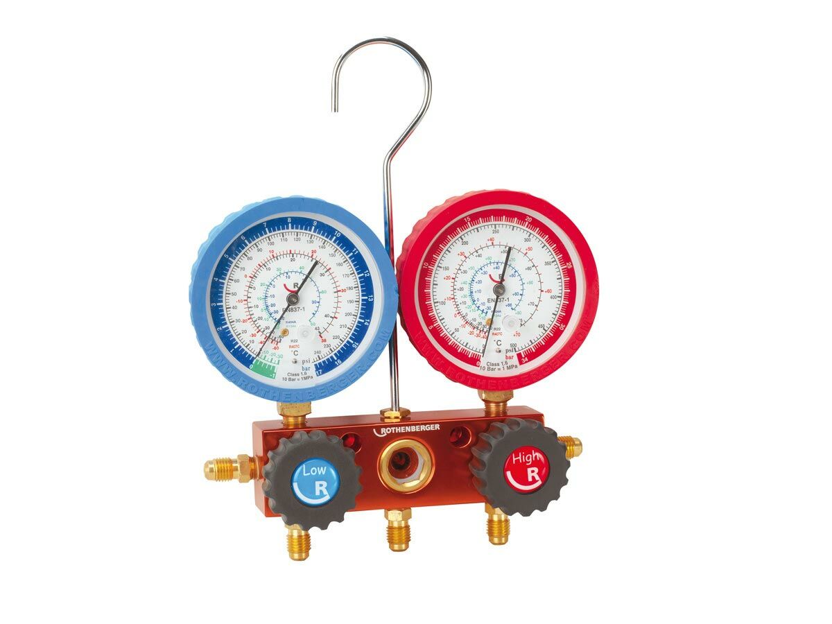 reece Rothenberger Manifold Gauge Set 2 Way R410A Kpa