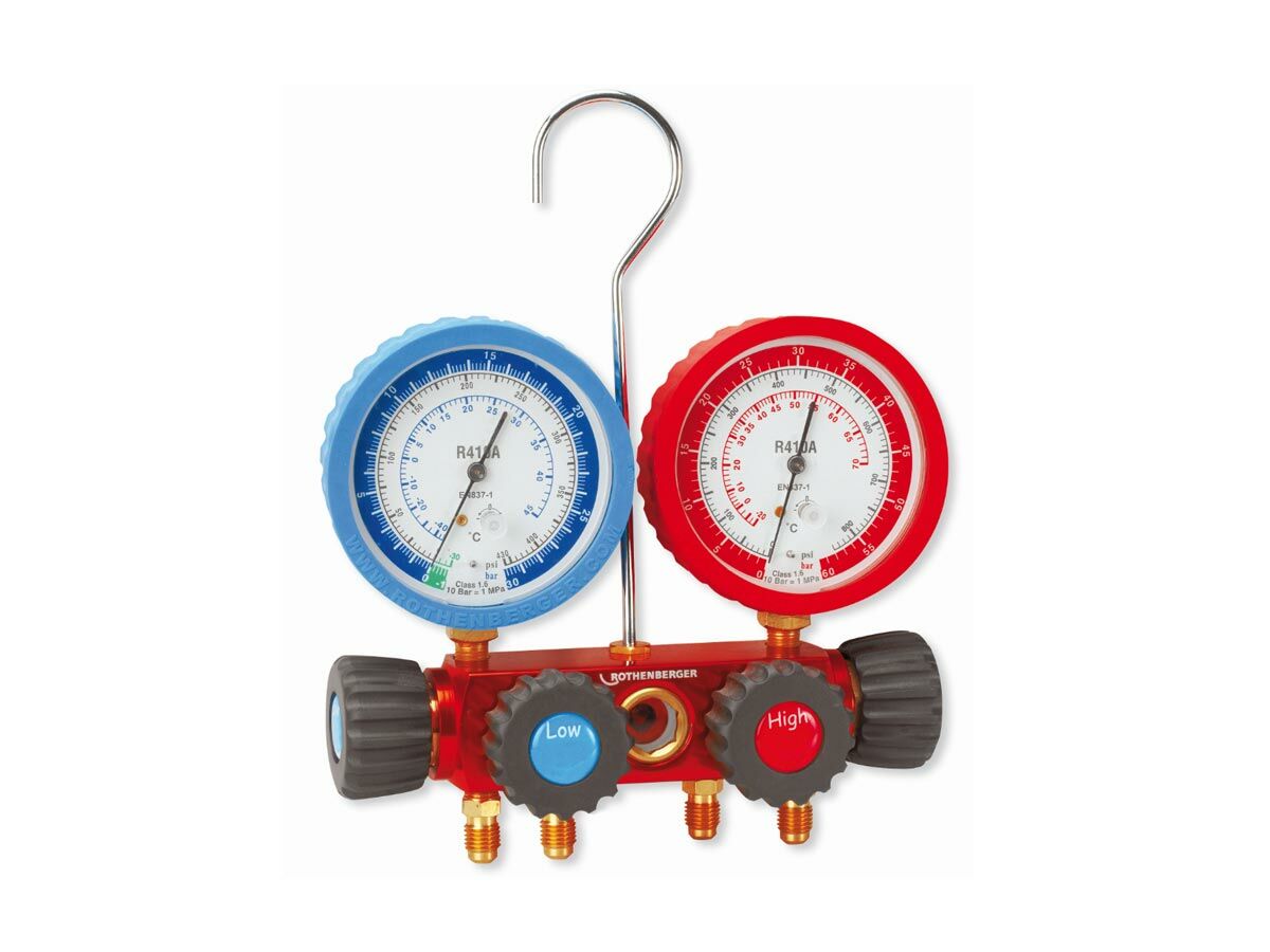 reece Rothenberger Manifold Gauge Set 4 Way R410A Kpa
