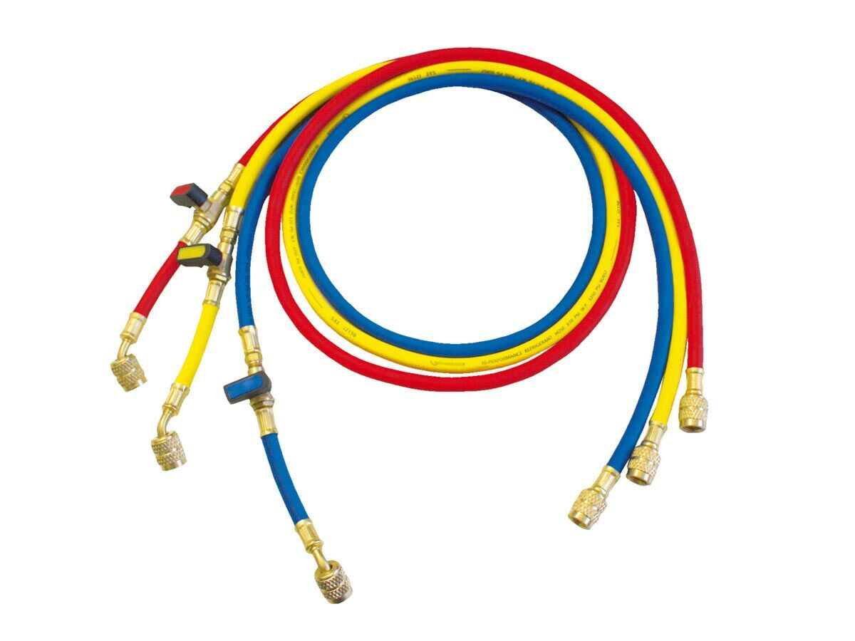 reece Rothenberger Plus Hose Set with Ball Valve 1500mm R410A