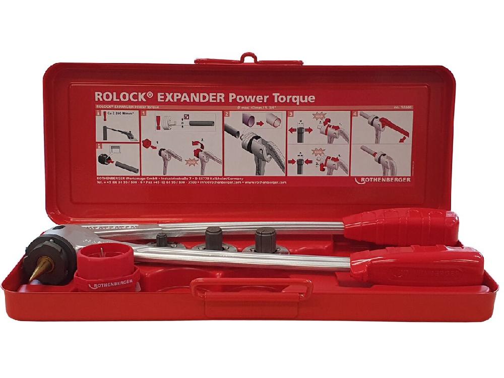reece Rothenberger ROLOCK Plumbing Expander Set 15mm - 20mm & 25mm