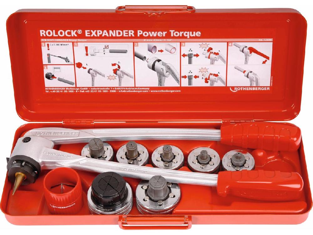 reece Rothenberger ROLOCK Refrigeration Expander Set 3/8" - 1 1/8"
