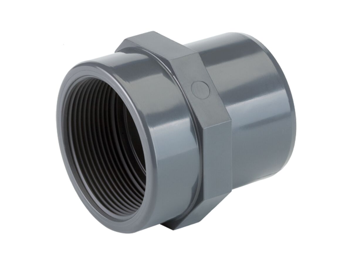 reece Schedule 80 PVC-U Faucet Adaptor 100mm Plain Male x 100mm BSP Female Parallel
