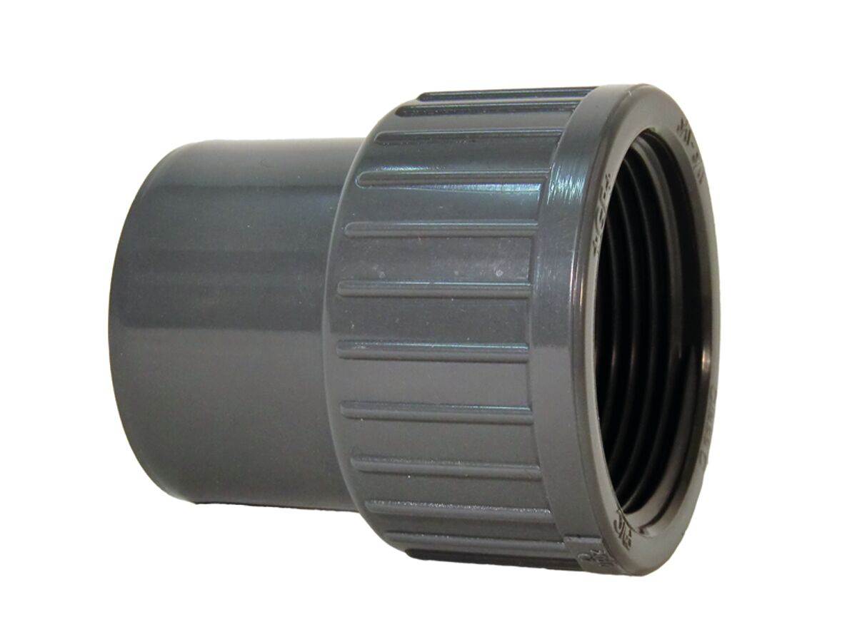 reece Schedule 80 PVC-U Faucet Adaptor 40mm Plain Male x 40mm BSP Female Parallel