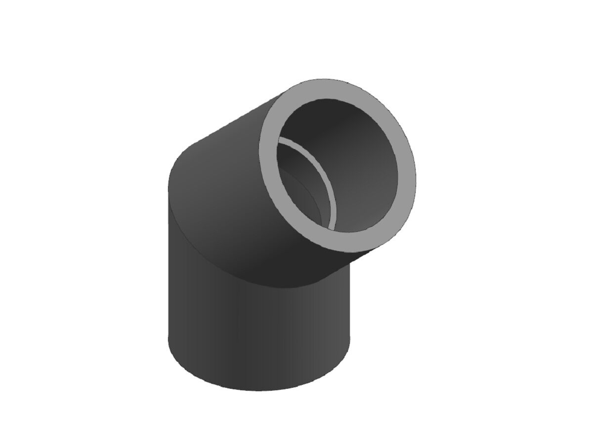 reece Schedule 80 PVC-U Plain Female 45 Degree Elbow 80mm