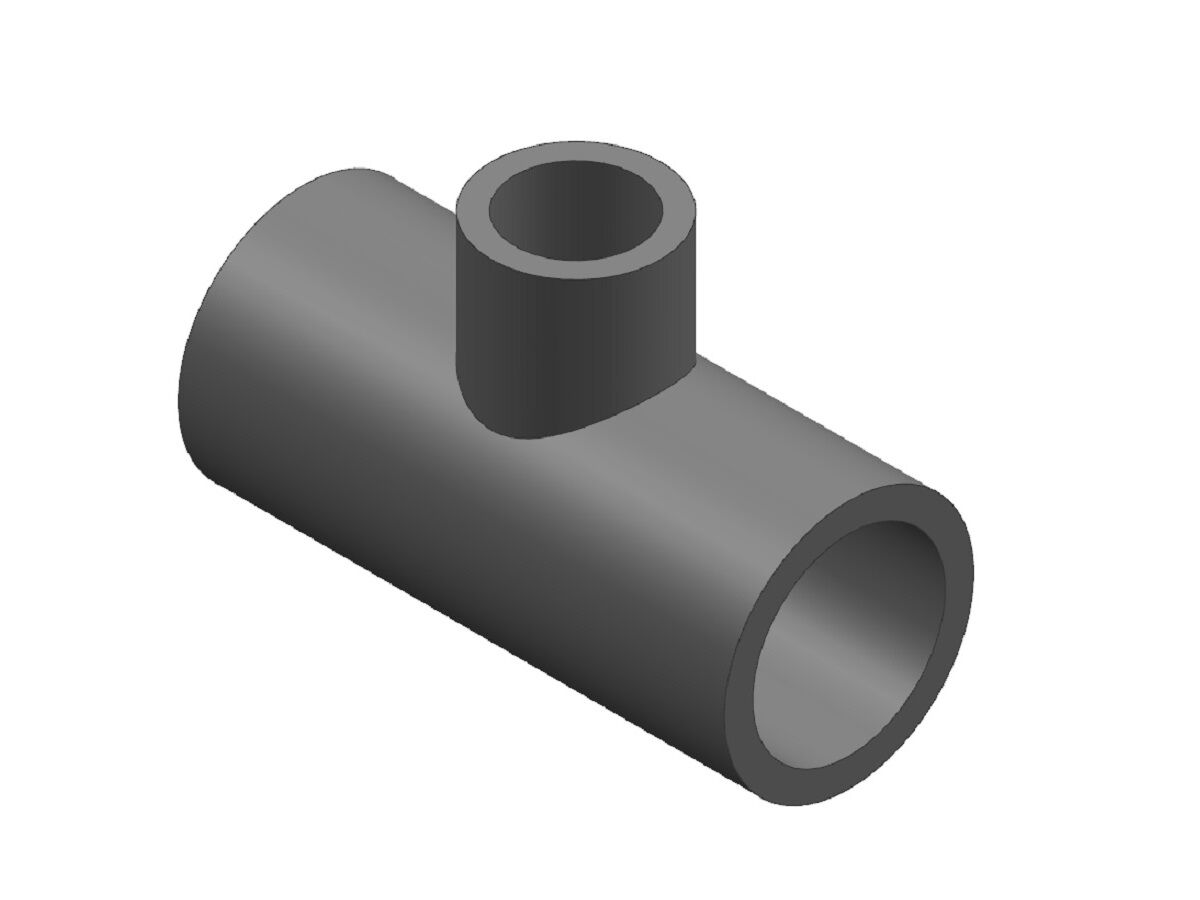 reece Schedule 80 PVC-U Plain Female Reducing Tee 50mm x 25mm