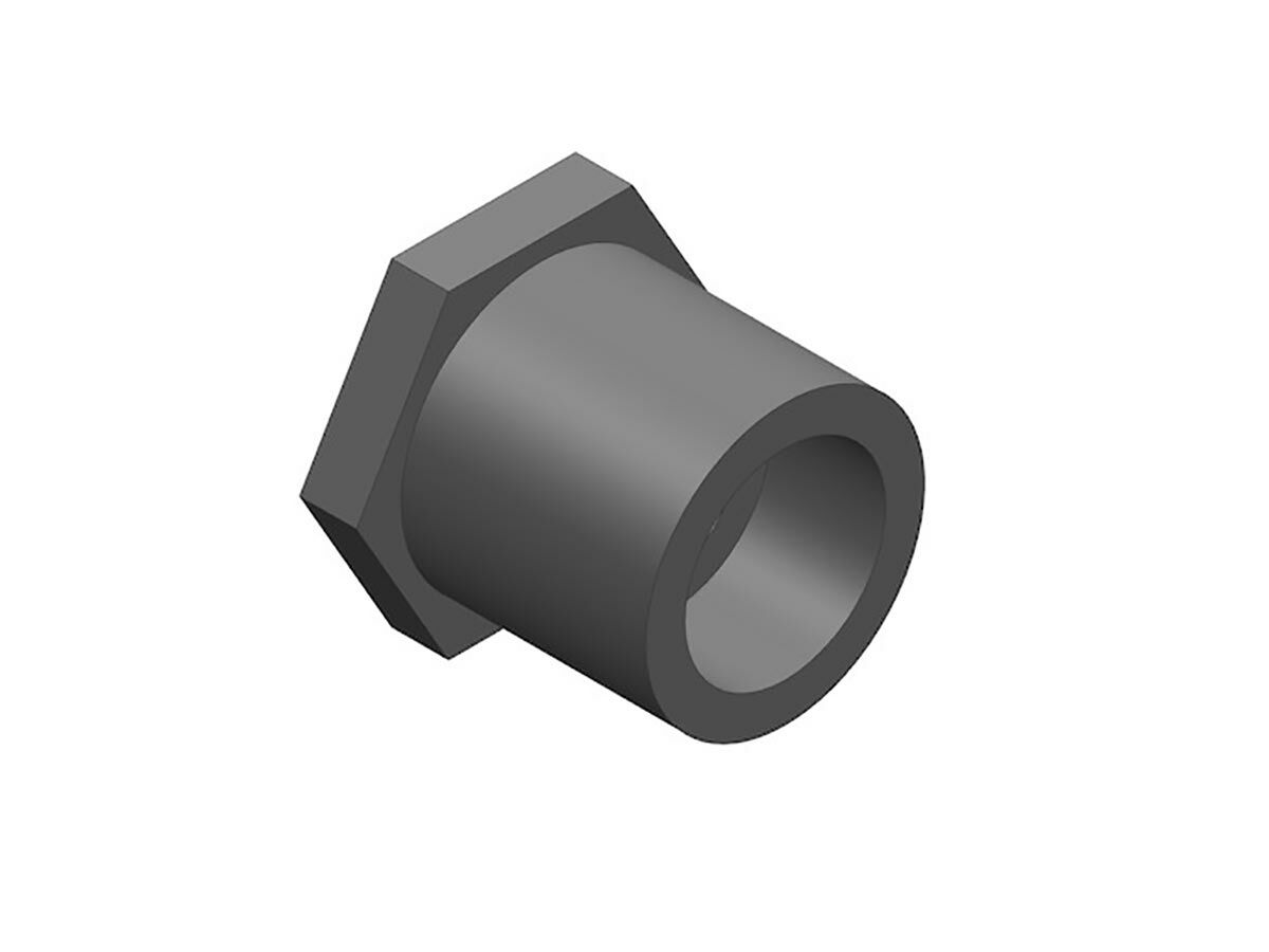 reece Schedule 80 PVC-U Reducing Bush 15mm Plain Male x 10mm NPT Female