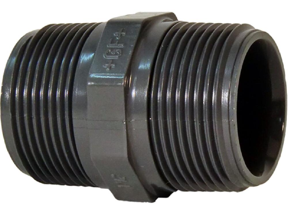reece Schedule 80 PVC-U Threaded Hex Nipple BSP Male Tapered 50mm