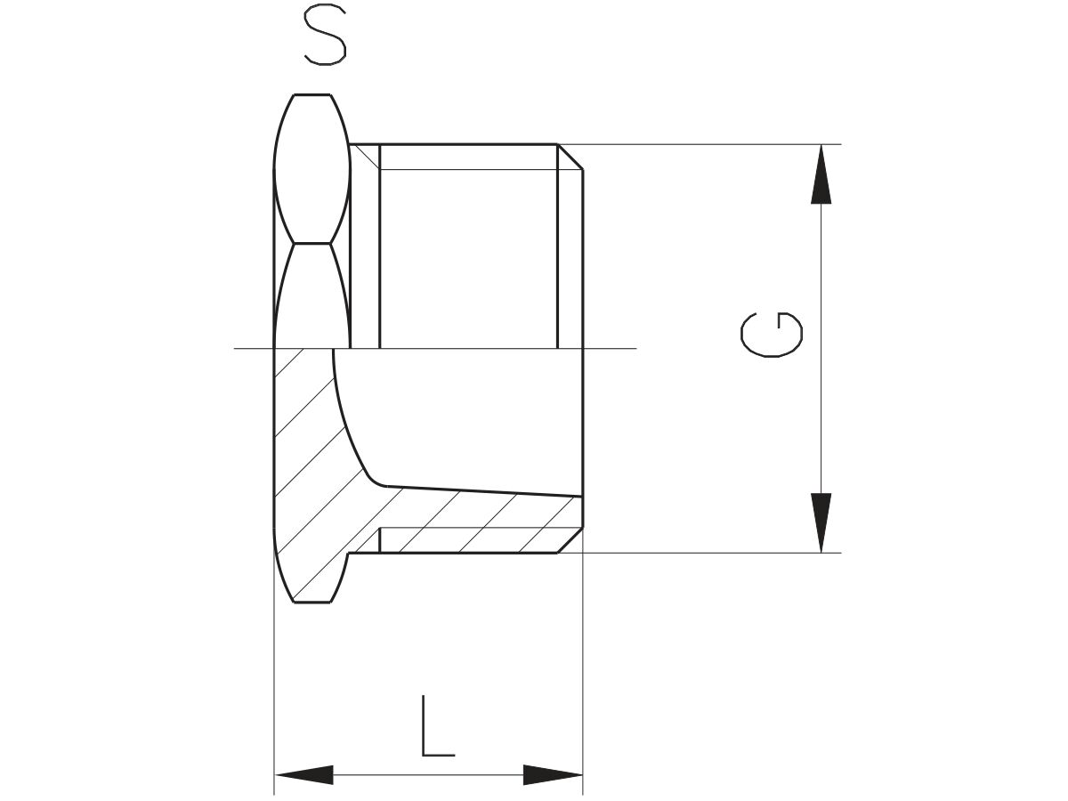 Reece Schedule 80 PVC-U Threaded Plug BSP Male Parallel 25mm
