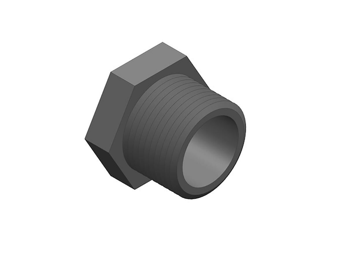 reece Schedule 80 PVC-U Threaded Plug NPT Male 15mm