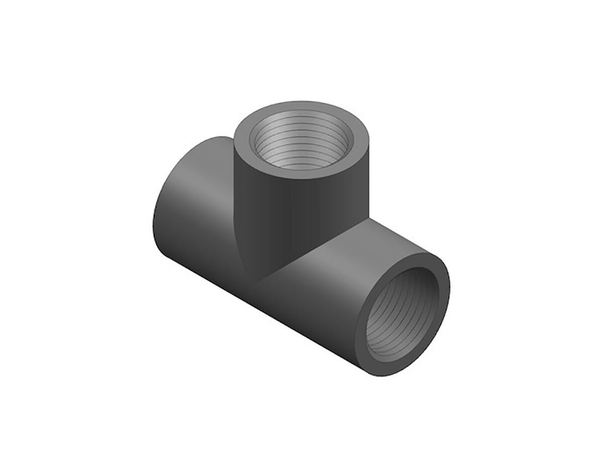 reece Schedule 80 PVC-U Threaded Tee NPT Female 40mm