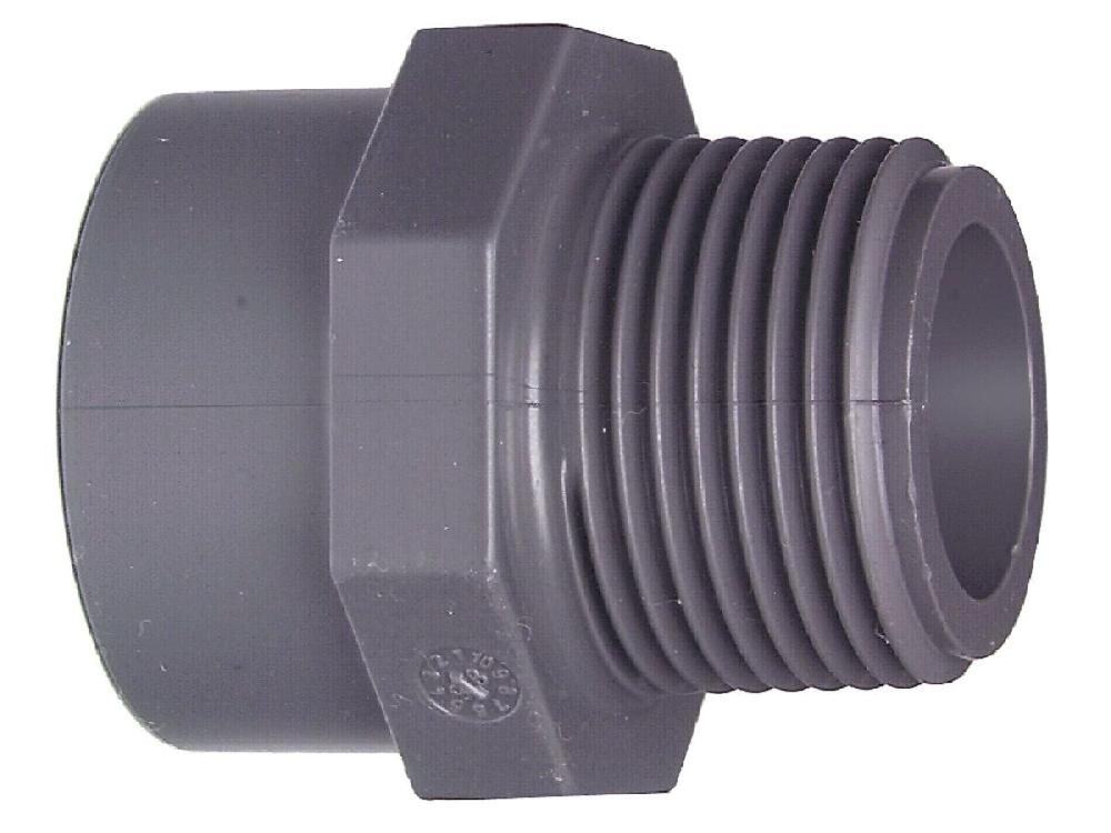 reece Schedule 80 PVC-U Valve Socket 32mm Plain Female x 32mm BSP Male Tapered