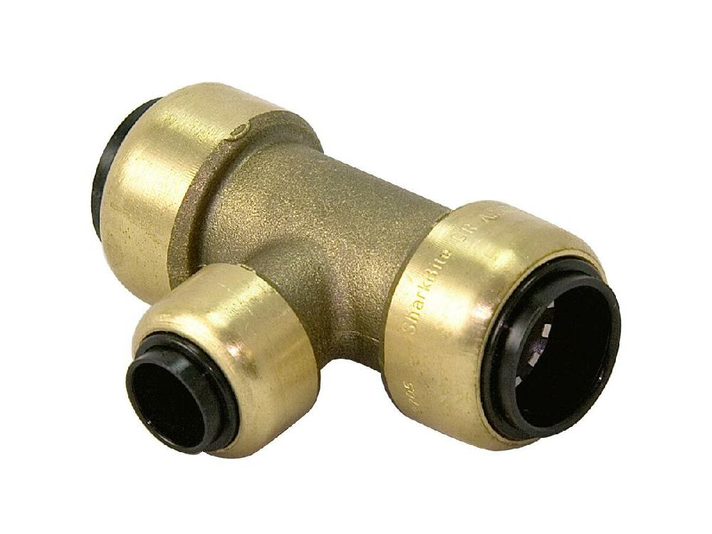 reece Sharkbite Copper Reducer Tee (F25) 3/4" x 3/4" x (1/2")