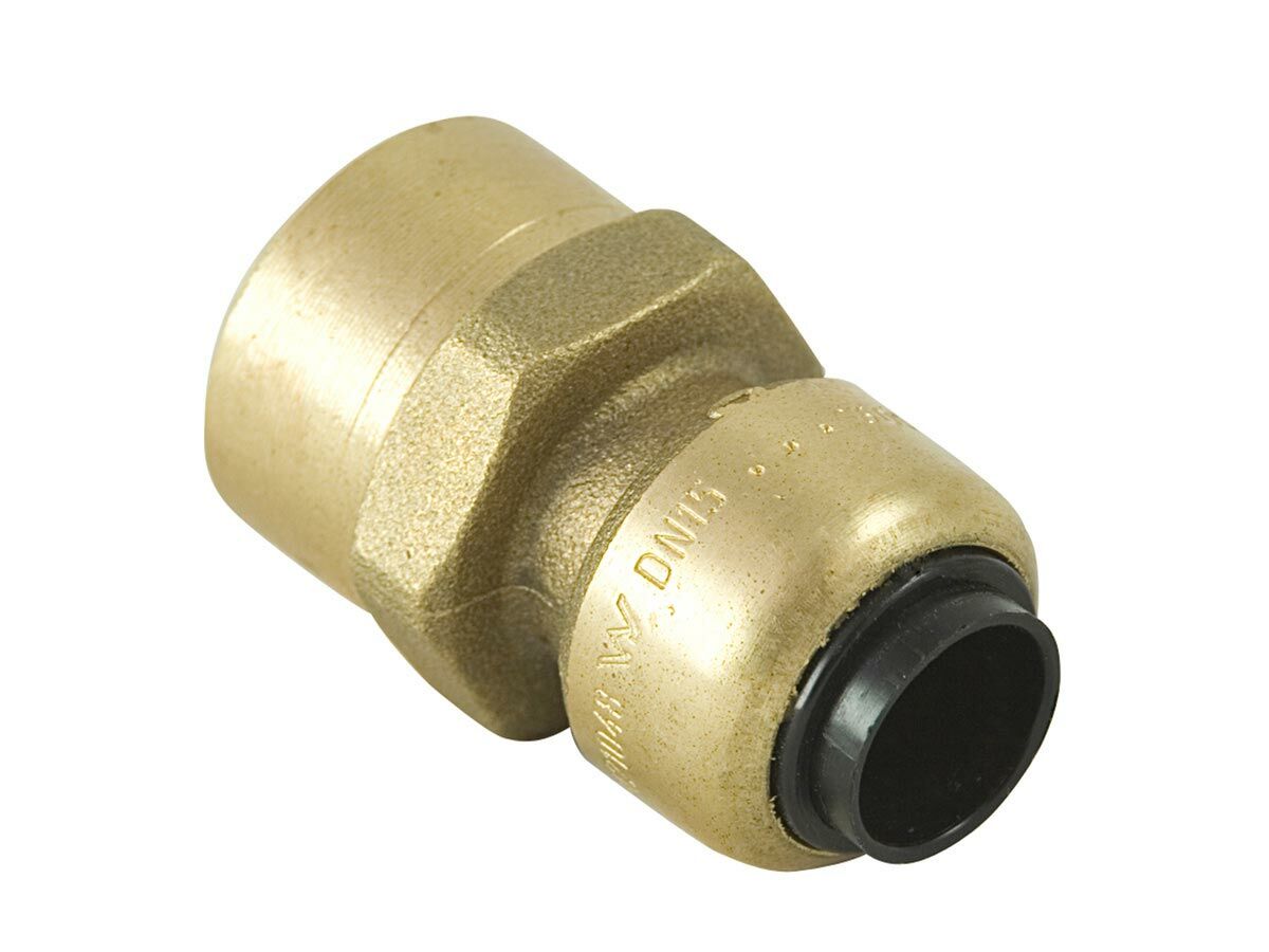 reece Sharkbite Lead Free Copper Straight Connector 1/2" x 15mm Female