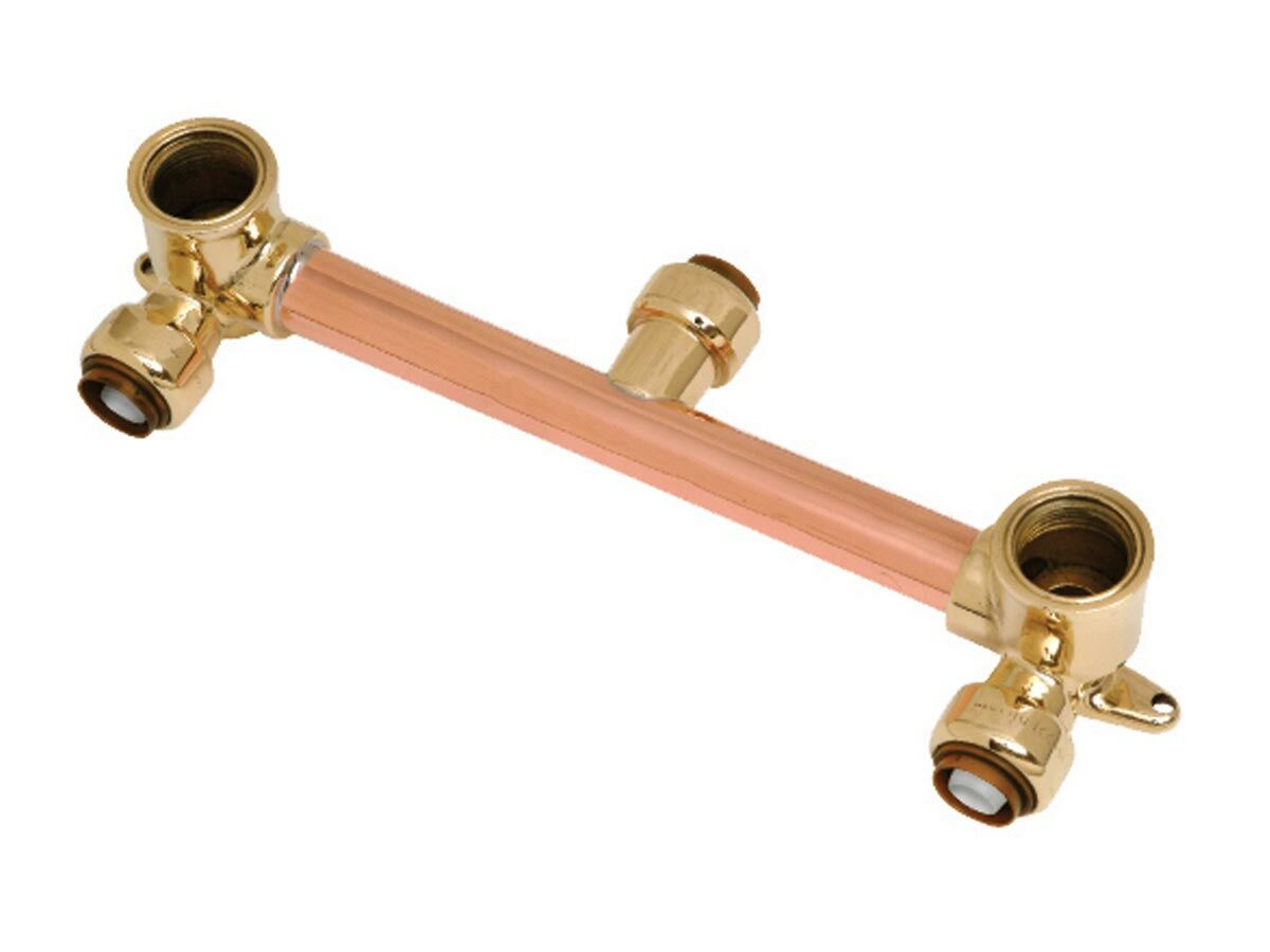 reece Sharkbite Pex Right Angled Shower Assembly Lugged 150mm