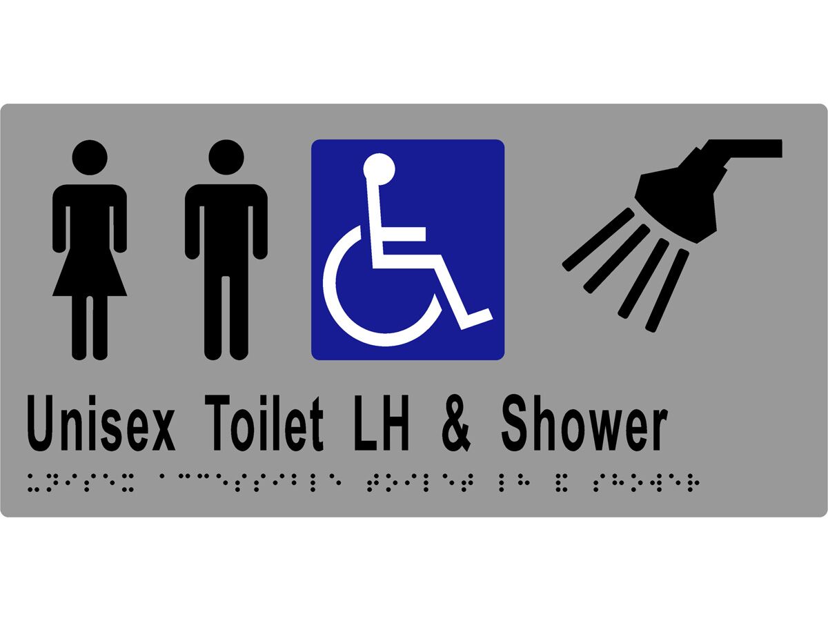 reece Sign Braille Unisex Accessible Wc Left Hand & Shower Stainless Steel