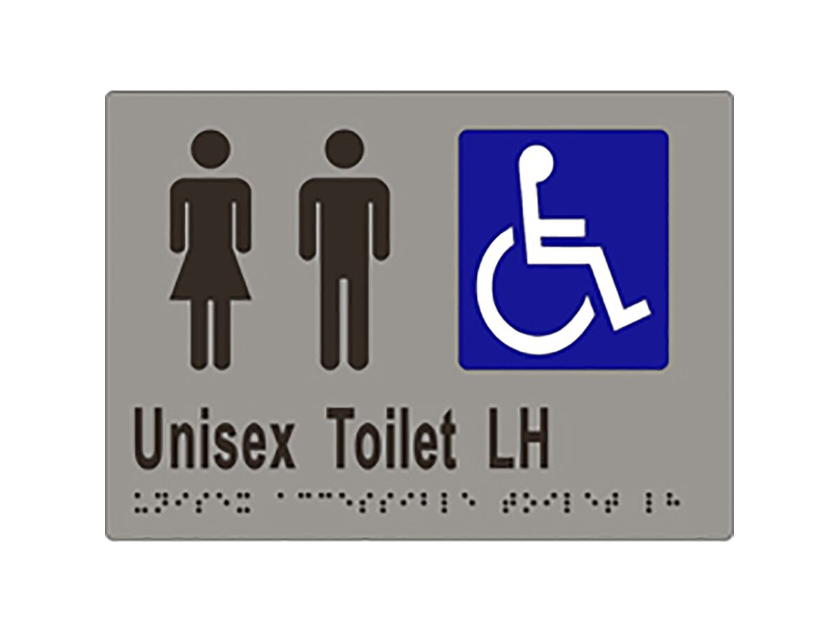 reece Sign Braille Unisex Accessible Wc Left Hand Stainless Steel