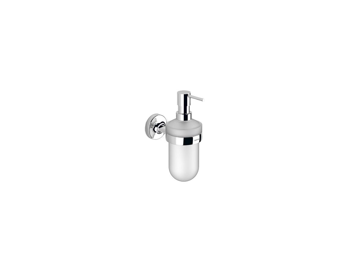 reece Sonia E-Plus Wall Mount Soap Dispenser Chrome/ Glass