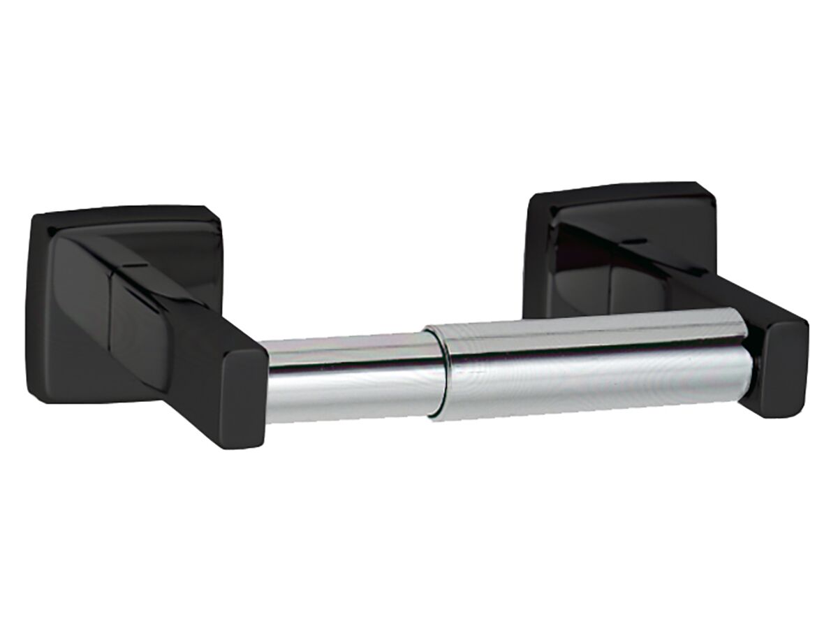 reece Stainless Steel Single Toilet Roll Holder Matte Black