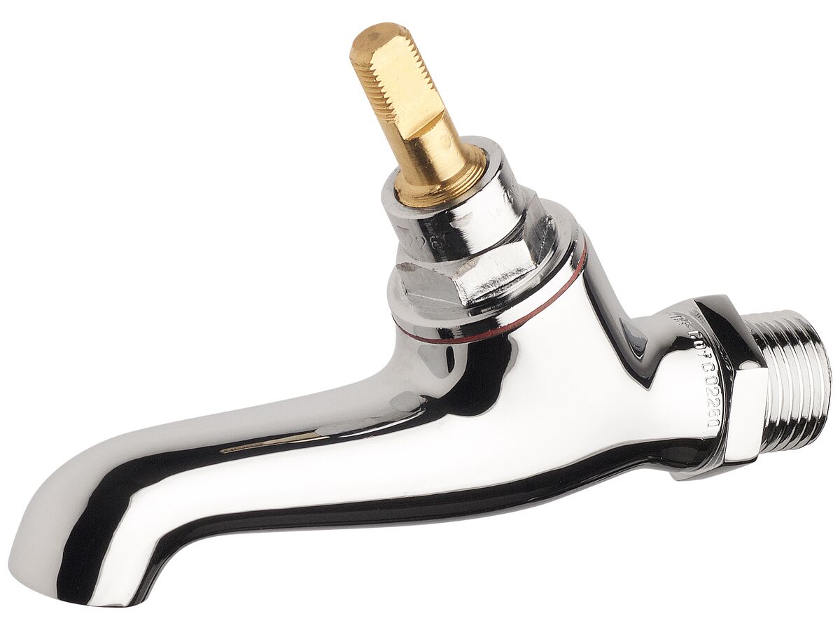 reece Standard Male Angle Bib Less Handle & Button Chrome (3 Star)