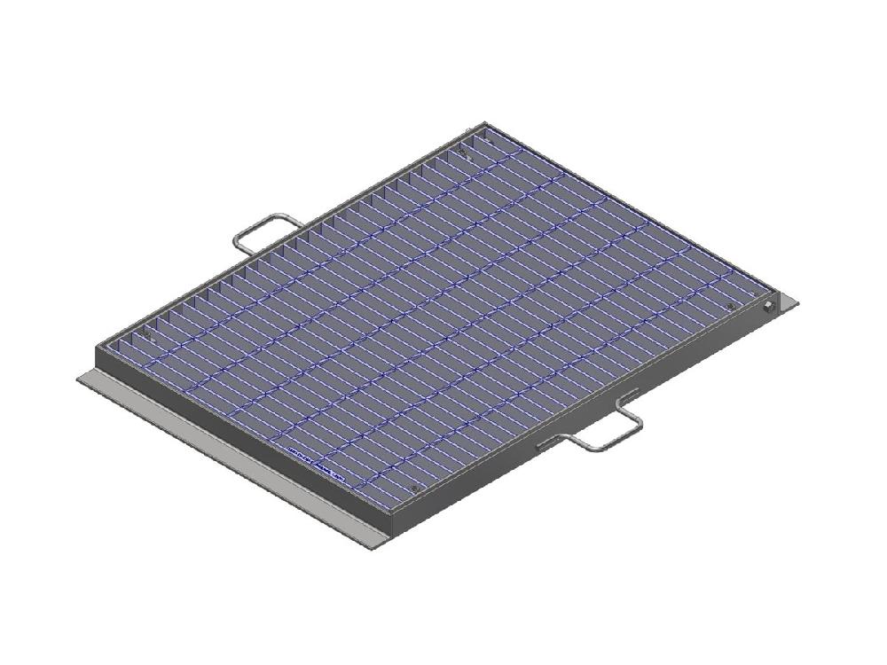 reece Steel Grate & Frame Galvanised 600mm x 900mm "D" Cast-In