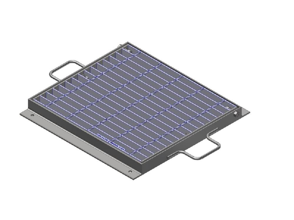 reece Steel Grate & Frame Galvanized 450mm x 450mm "B" Cast-In