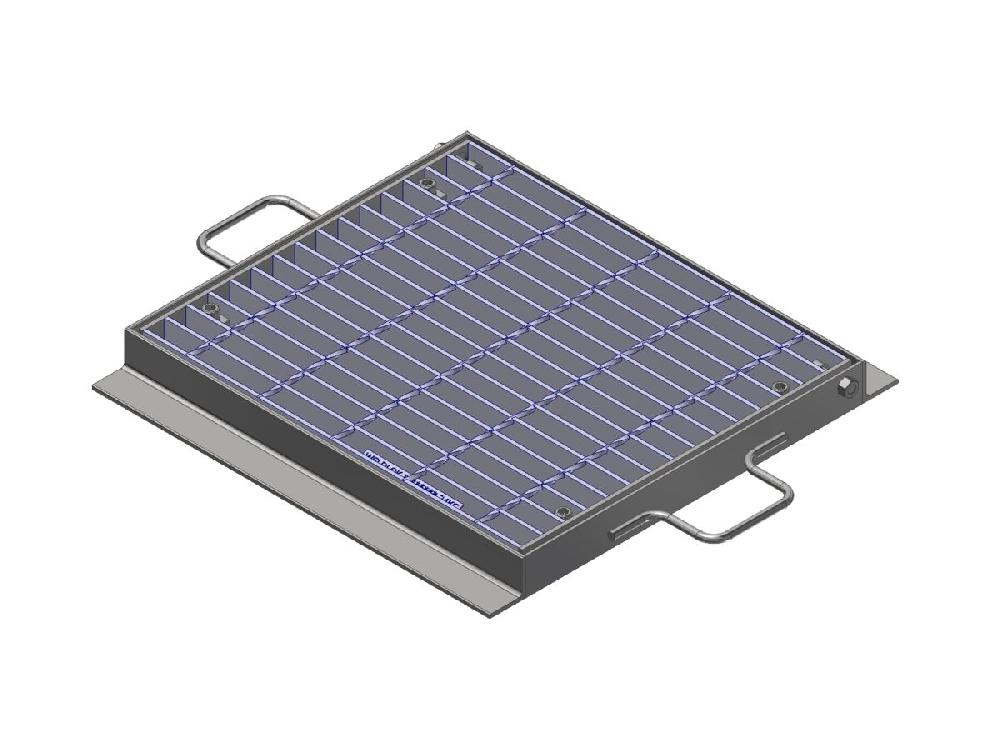 reece Steel Grate & Frame Galvanized 450mm x 450mm "D" Cast-In