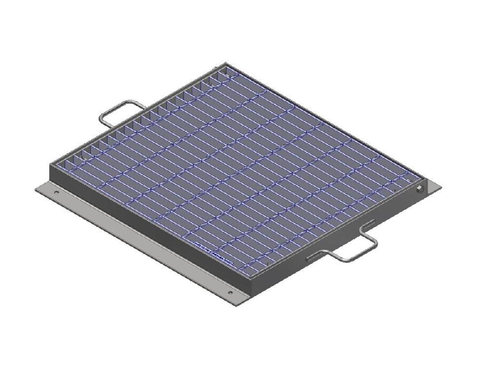 reece Steel Grate & Frame Galvanized 600mm x 600mm "B" Cast-In