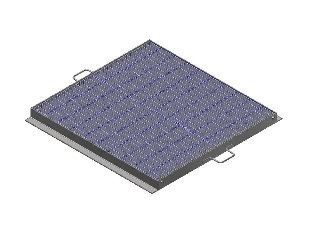 reece Steel Grate & Frame Galvanized 900mm x 900mm "B" Cast-In