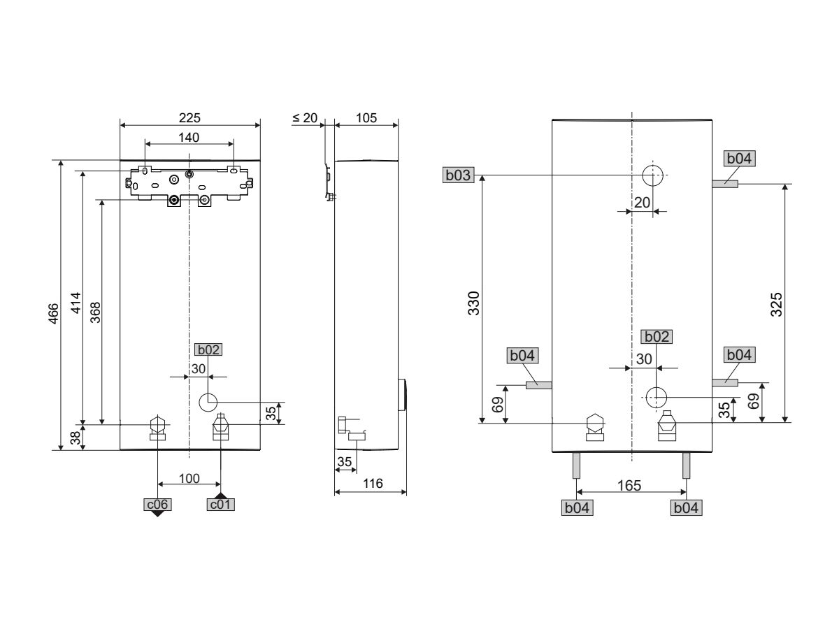 Reece Stiebel Eltron DHB ST 18/21/24kw 50 Degree 3-phase Unit