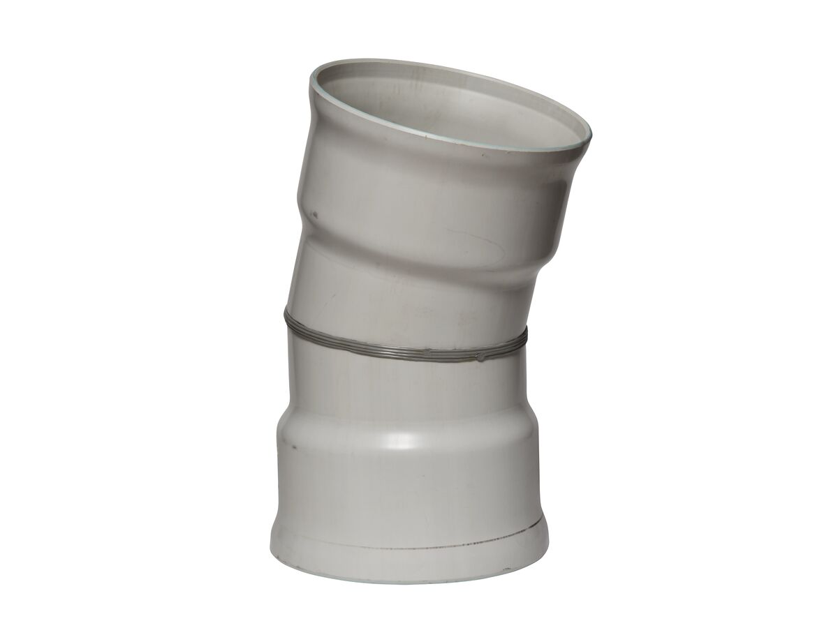 reece Stormflo 15 Degree Bend SN8 225mm Female / Female PVC