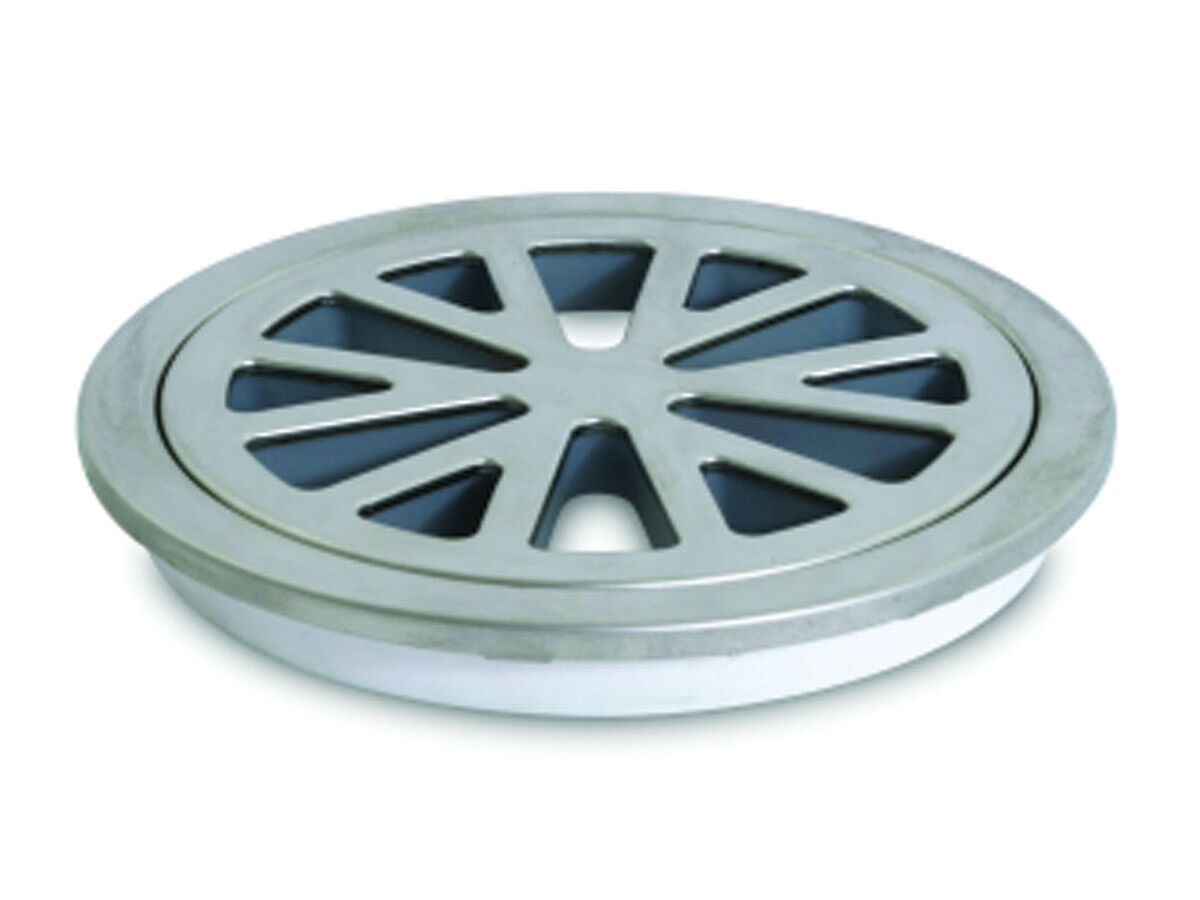 reece Stubby Floor Grate Stainless Steel Round 100mm