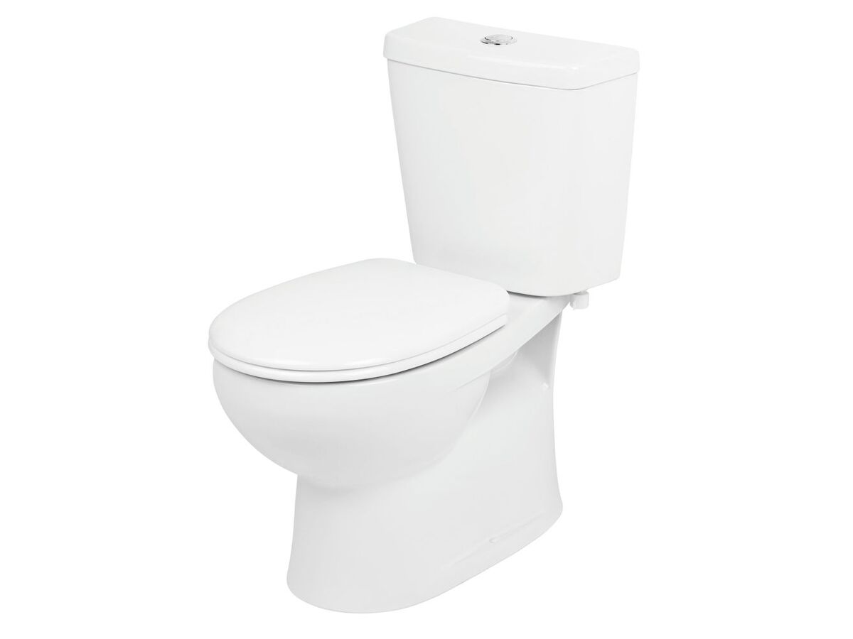reece Stylus Venecia Close Coupled S Trap Bottom Inlet Toilet Suite Standard Close Seat White (4 Star)