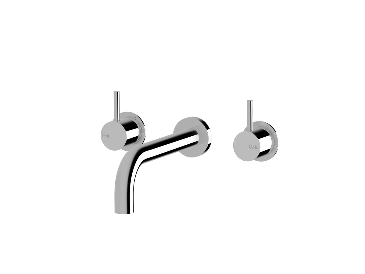 Reece Sussex Scala 25mm Wall Basin Set Curved 200mm Chrome (6 Star)