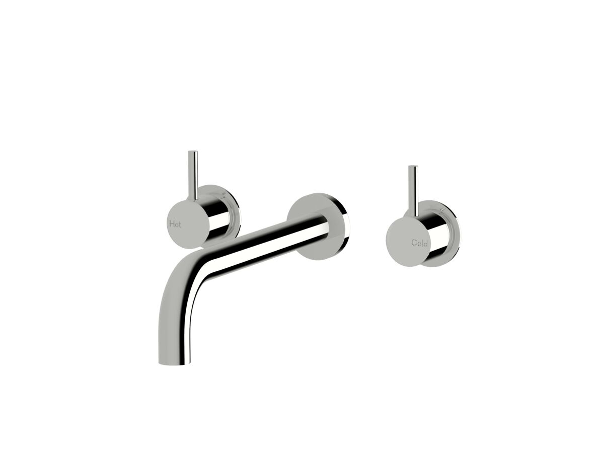 reece Sussex Scala 25mm Wall Basin Set Curved 250mm Chrome (6 Star)