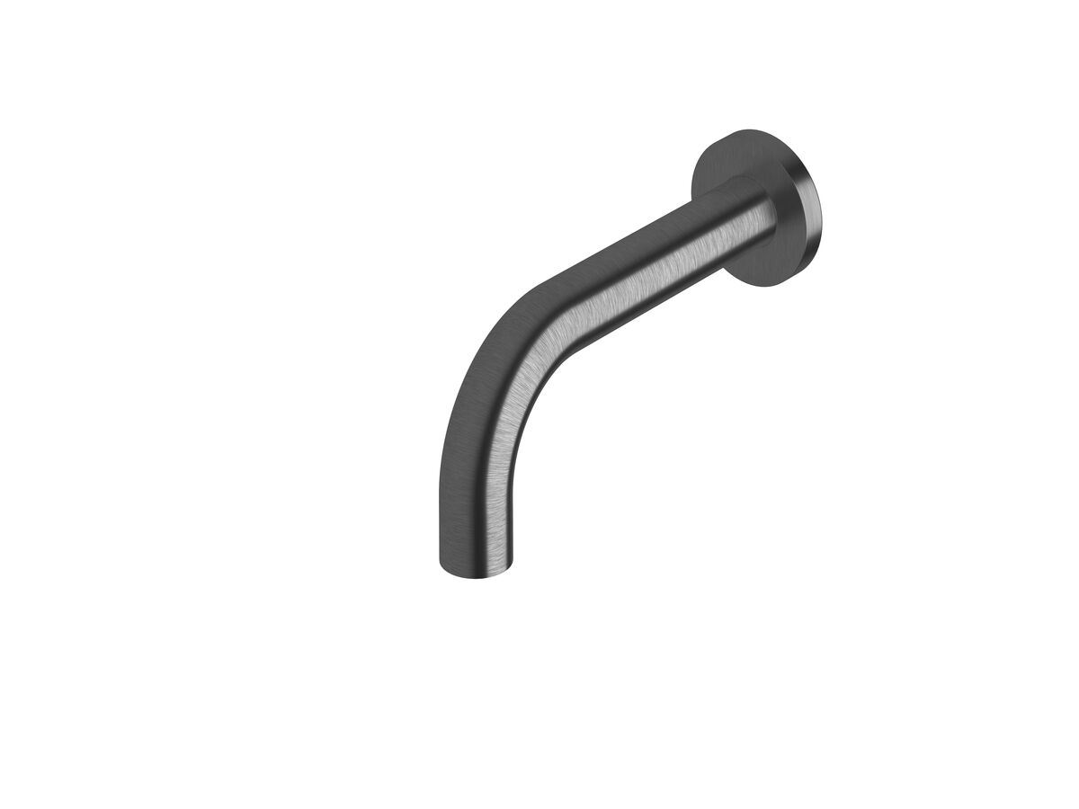 reece Sussex Scala 25mm Wall Outlet Curved 160mm LUX PVD Brushed Smoked Gunmetal (6 Star)