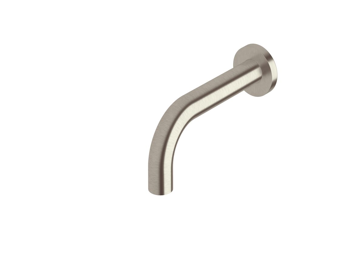 reece Sussex Scala 25mm Wall Outlet Curved 160mm LUX PVD Brushed Oyster Nickel (6 Star)