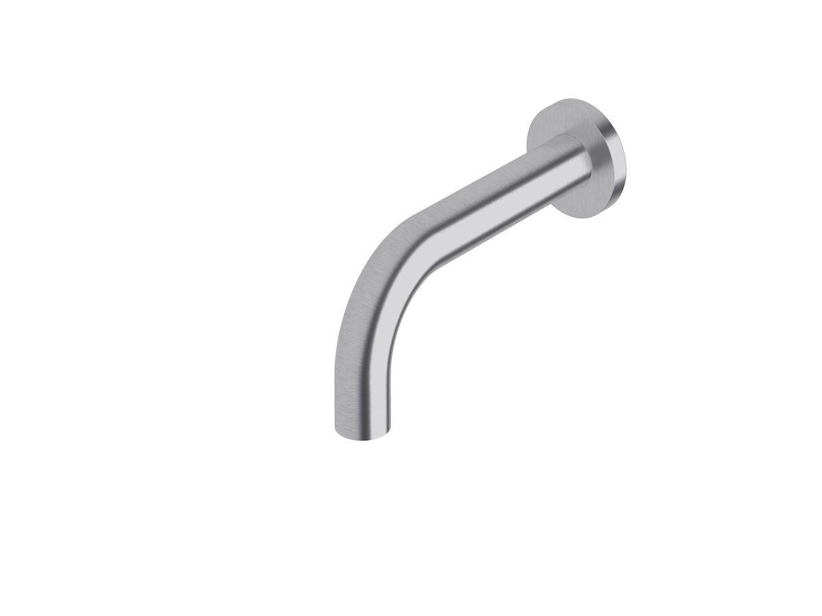 reece Sussex Scala 25mm Wall Outlet Curved 160mm Satin Chrome (3 Star)