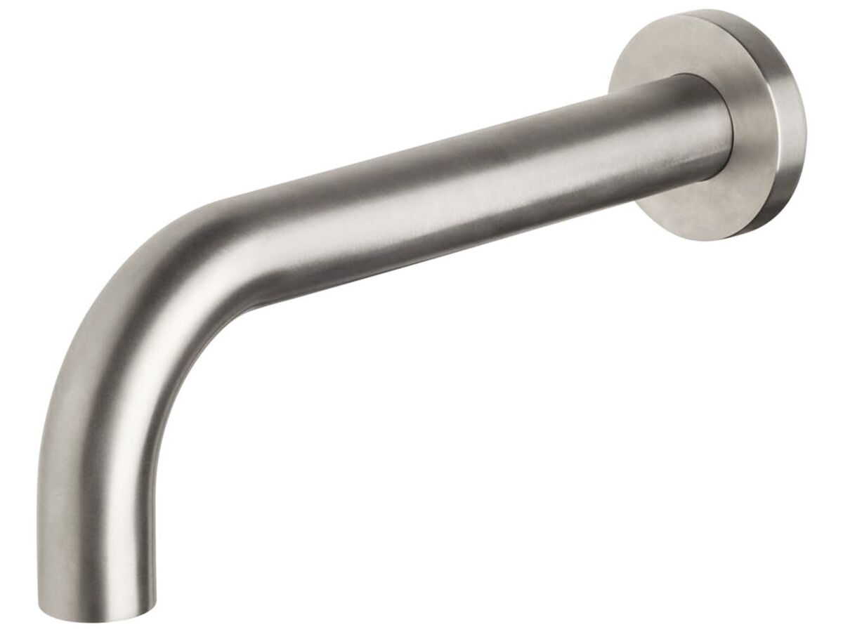 reece Sussex Scala 25mm Wall Outlet Curved 200mm 316 Stainless Steel (6 Star)