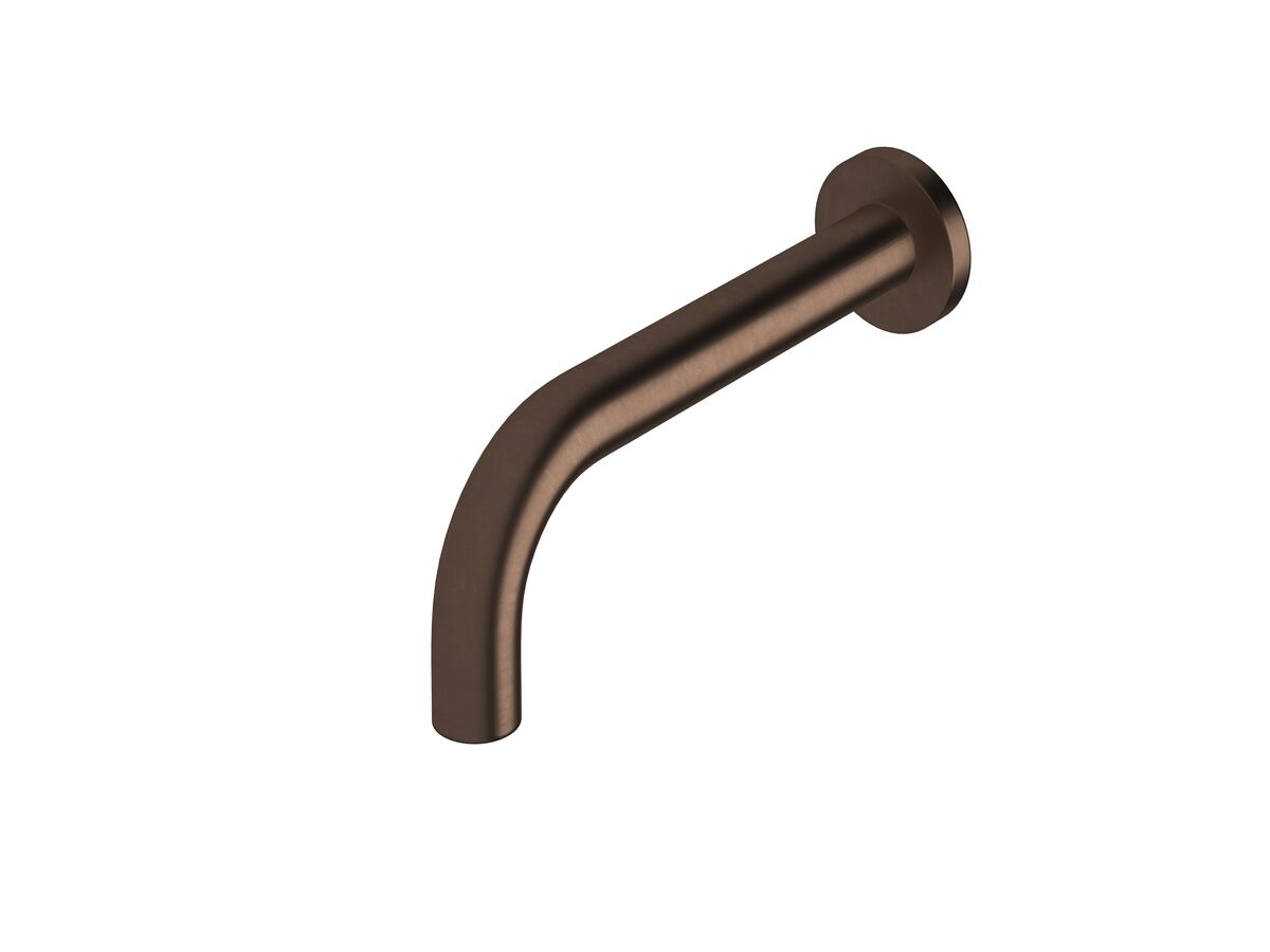 reece Sussex Scala 25mm Wall Outlet Curved 200mm Living Rustic Bronze (6 Star)
