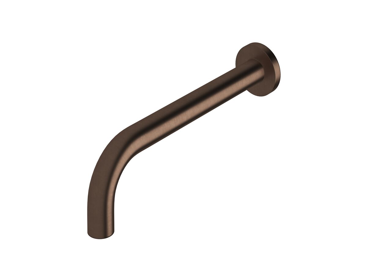 reece Sussex Scala 25mm Wall Outlet Curved 250mm Living Rustic Bronze (6 Star)