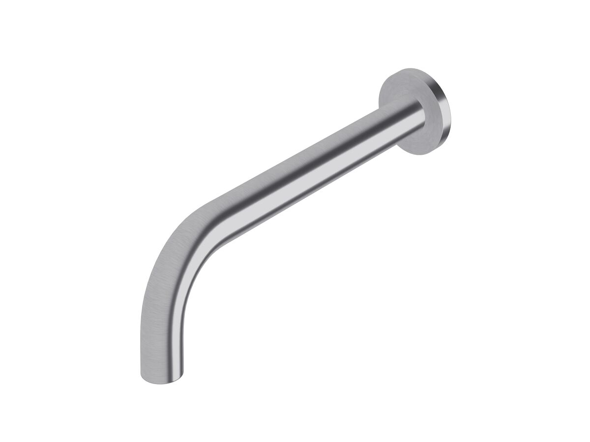 reece Sussex Scala 25mm Wall Outlet Curved 250mm Satin Chrome (3 Star)