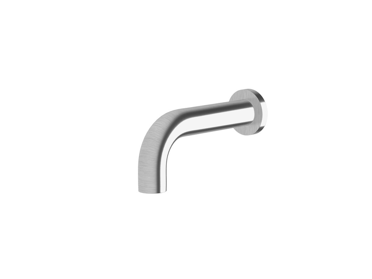 reece Sussex Scala 32mm Curved Wall Bath Outlet 160mm Satin Chrome