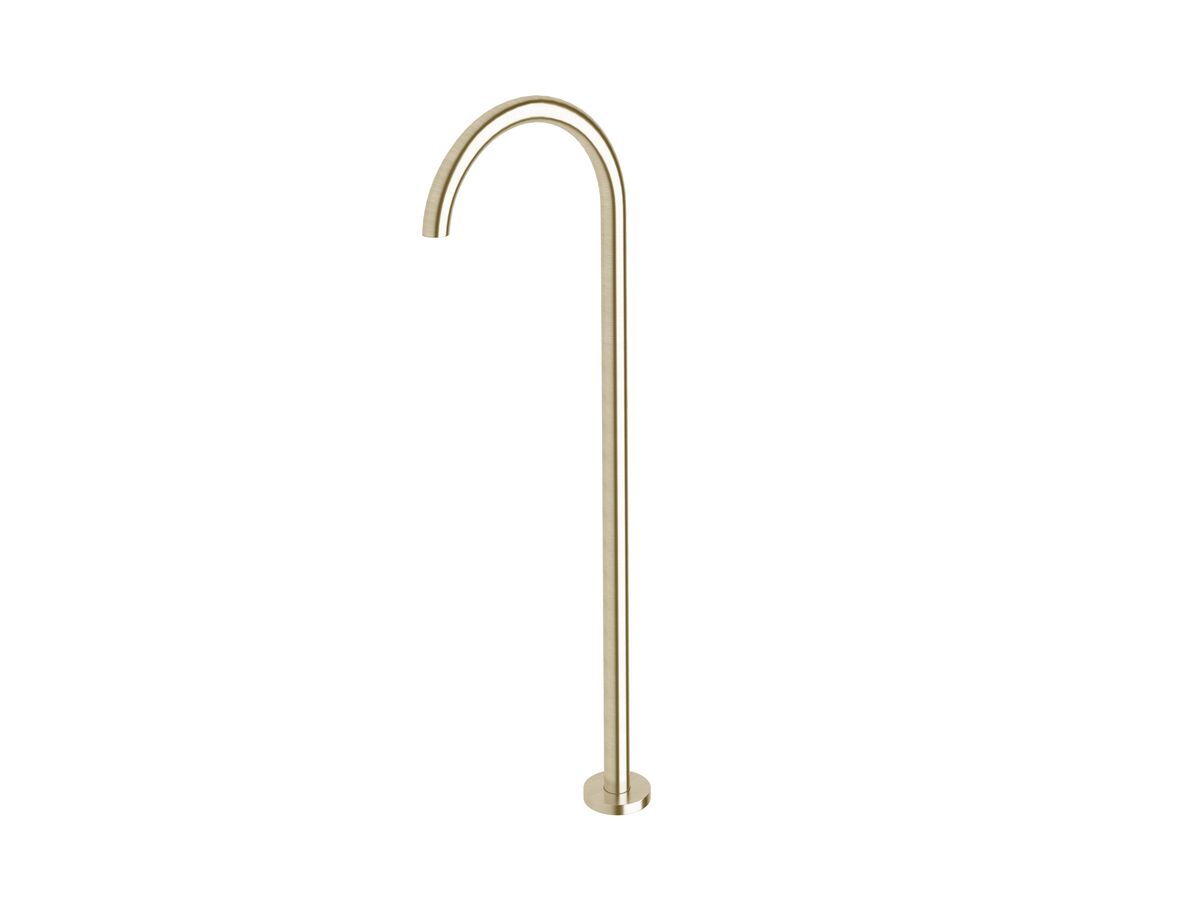 reece Sussex Scala 32mm Floor Mounted Outlet 830mm LUX PVD Brushed Platinum Gold
