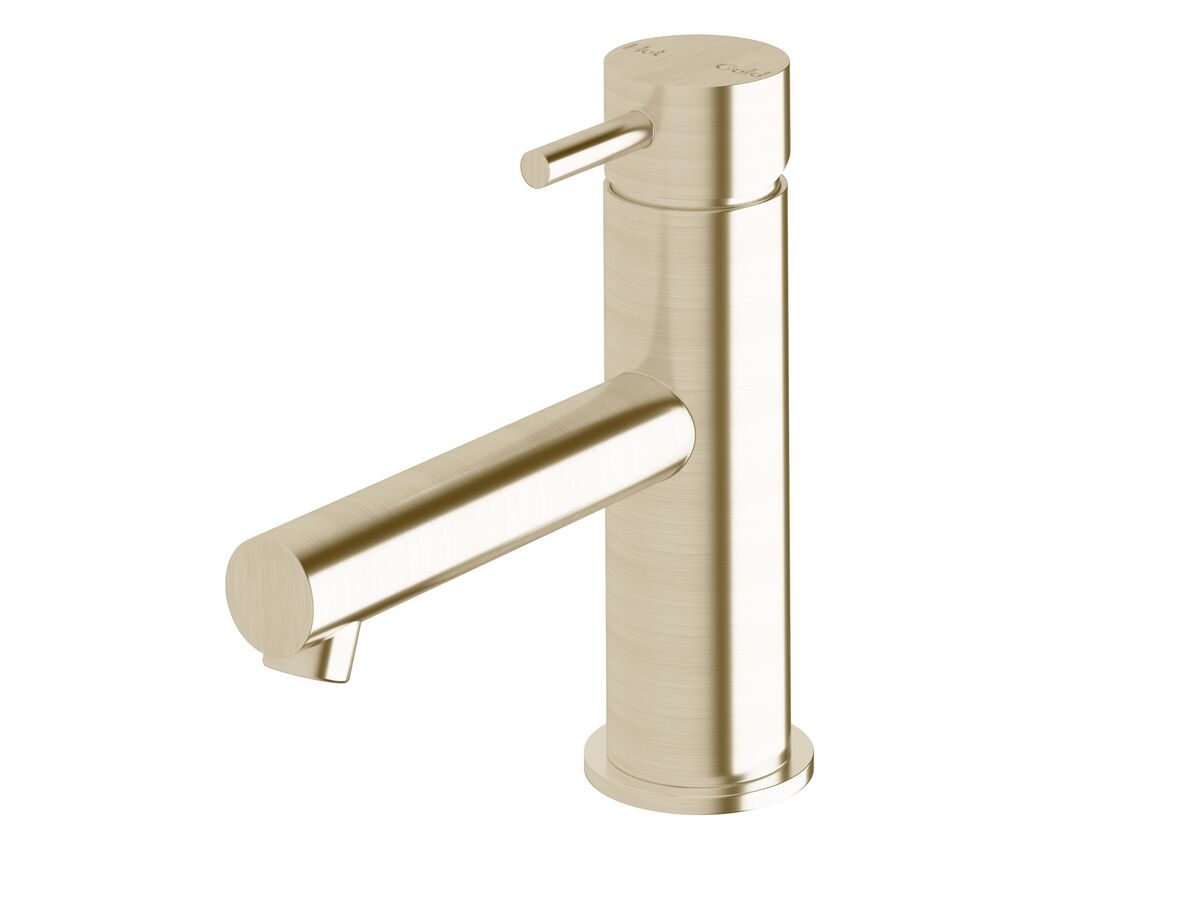 reece Sussex Scala Basin Mixer Tap with 130mm Outlet LUX PVD Brushed Platinum Gold (6 Star)