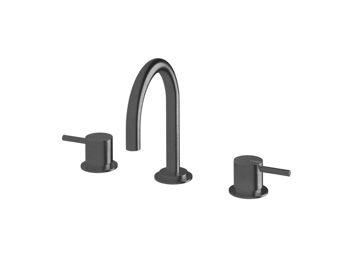 reece Sussex Scala Basin Set Curved LUX PVD Brushed Smoked Gunmetal (5 Star)